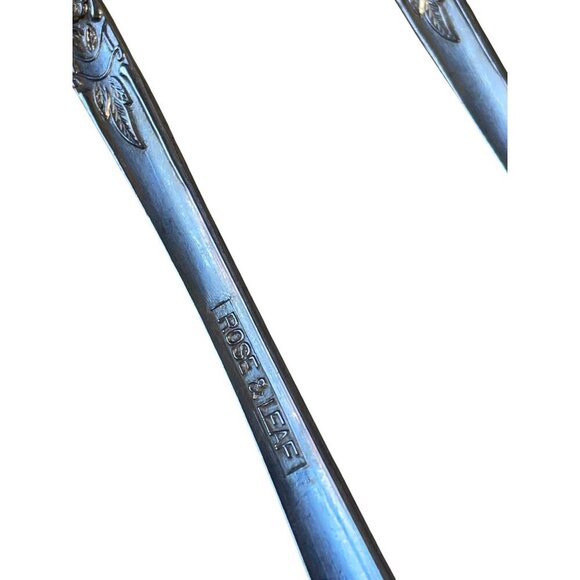 Set Of 5 Rose & Leaf National Stainless Japan ICE TEA Teaspoons - Picture 6 of 6